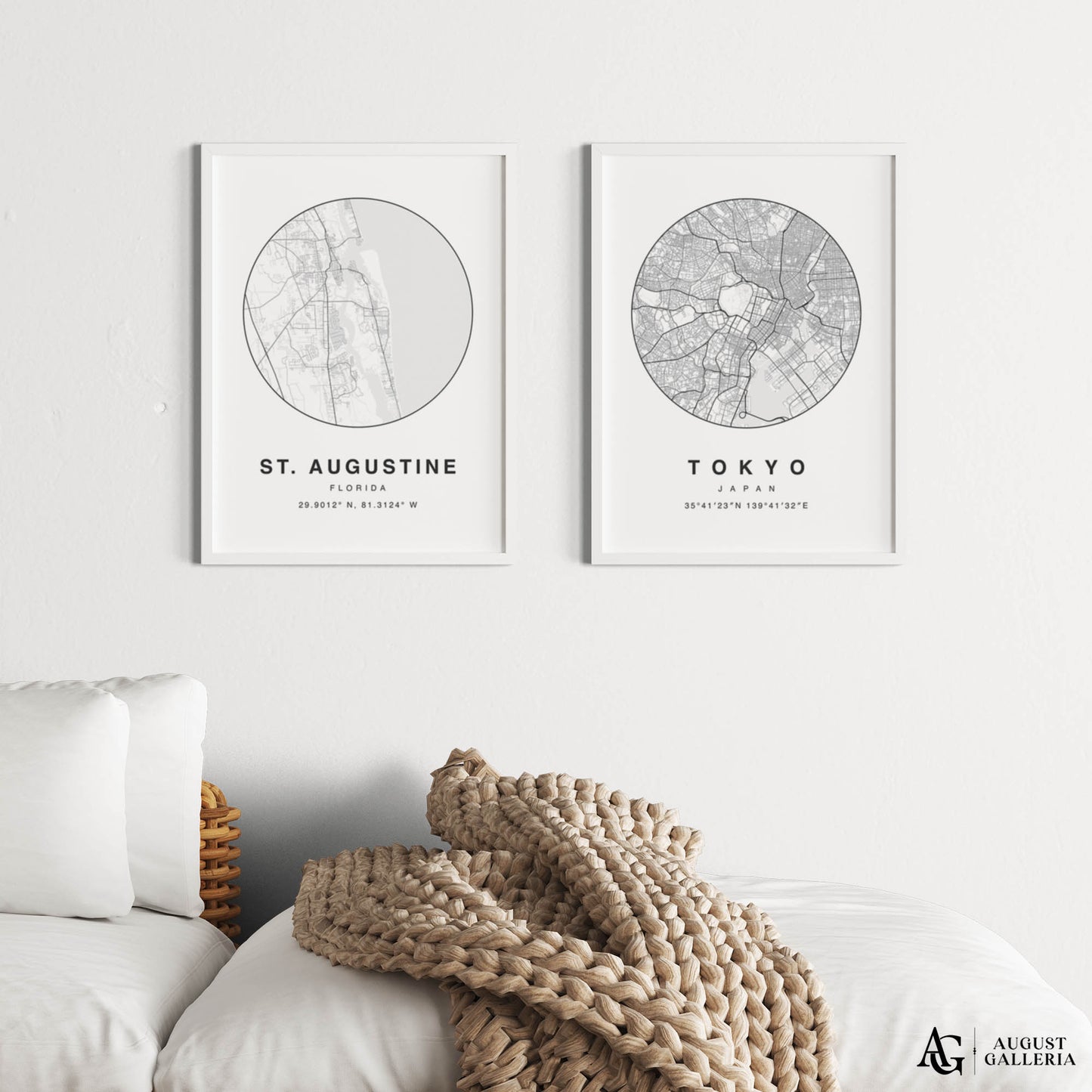 St. Augustine Minimalist Map