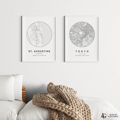 St. Augustine Minimalist Map