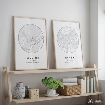 Tallinn Minimalist Map