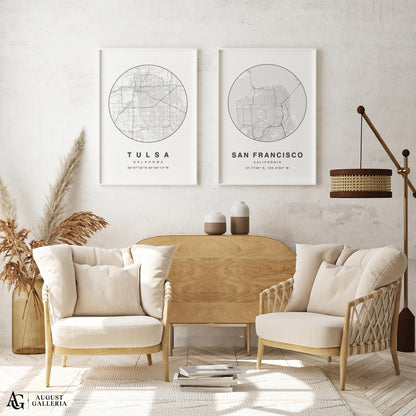 Tulsa Minimalist Map