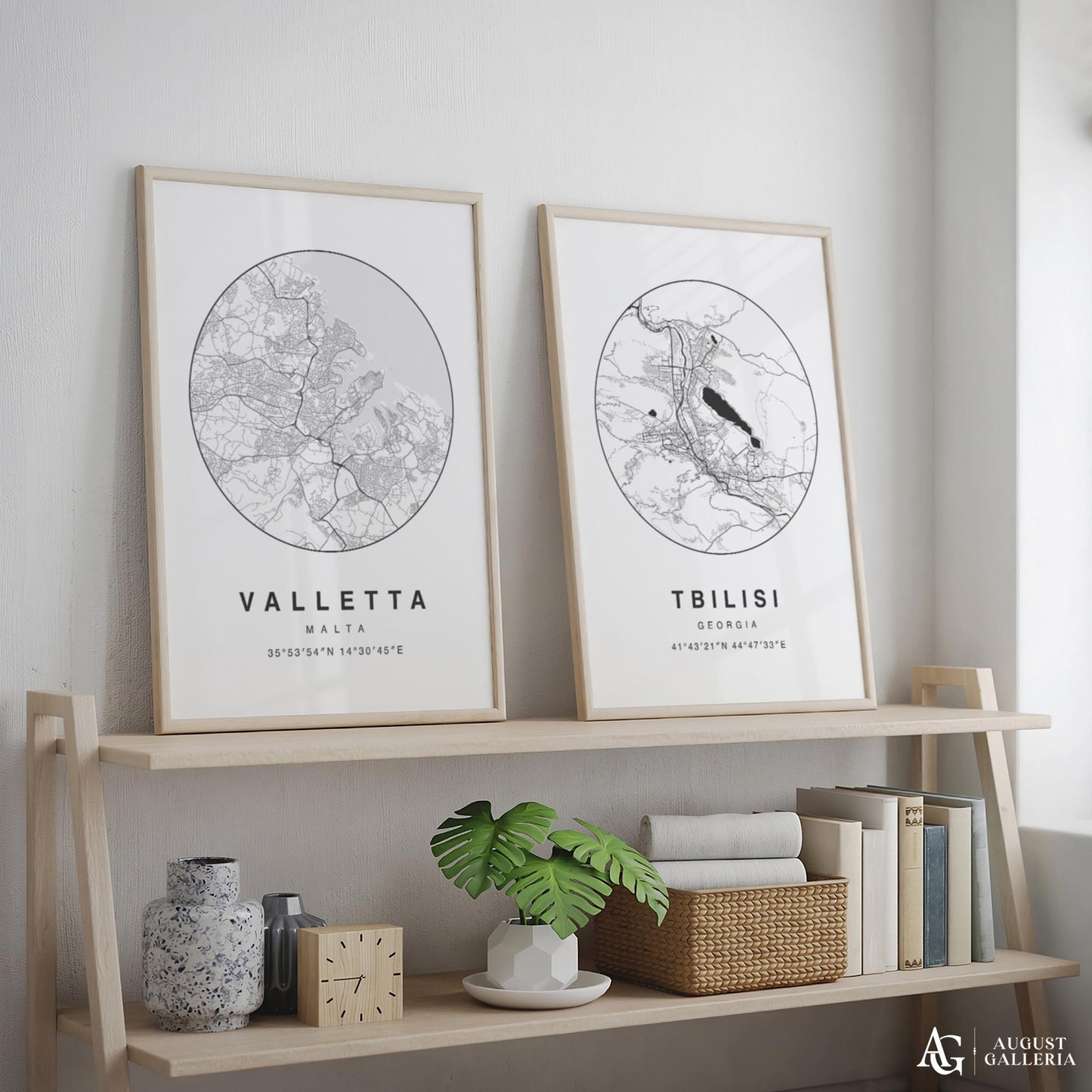 Valletta Minimalist Map