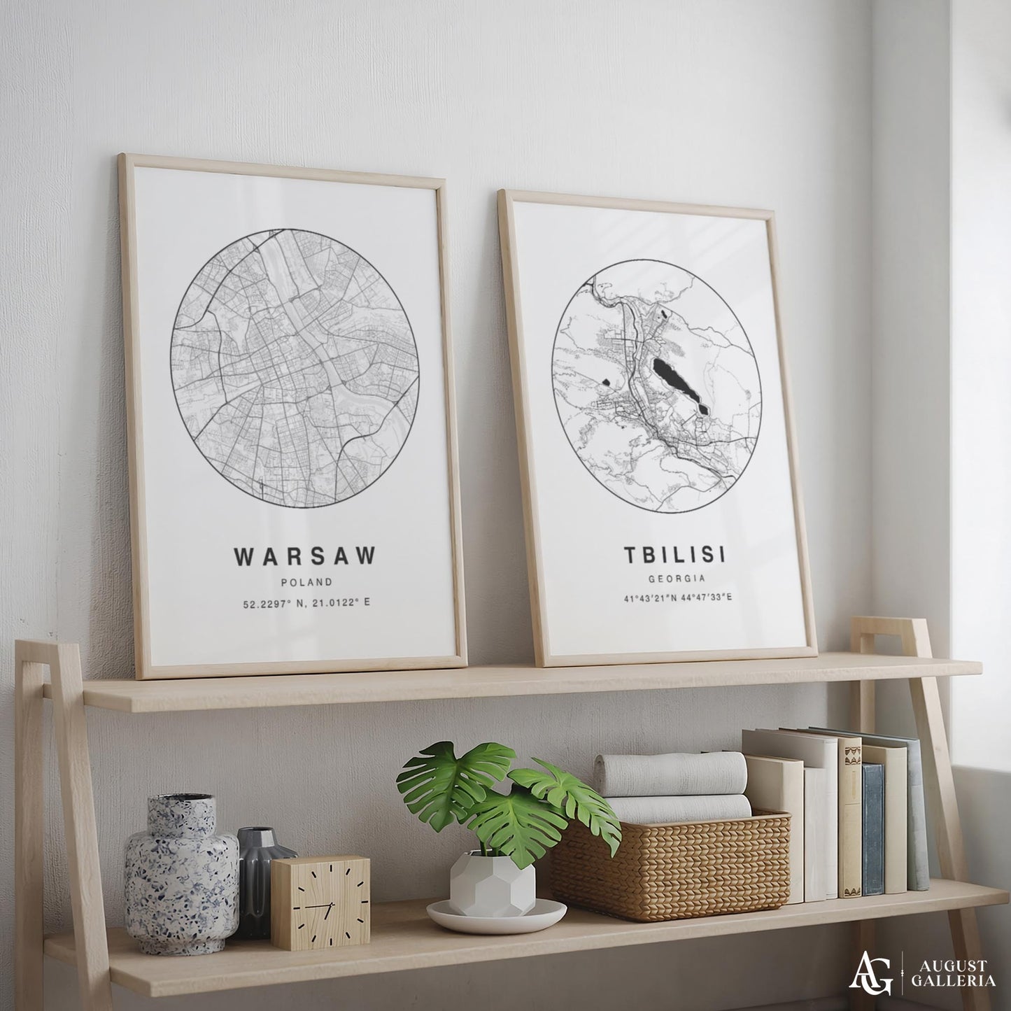 Warsaw Minimalist Map